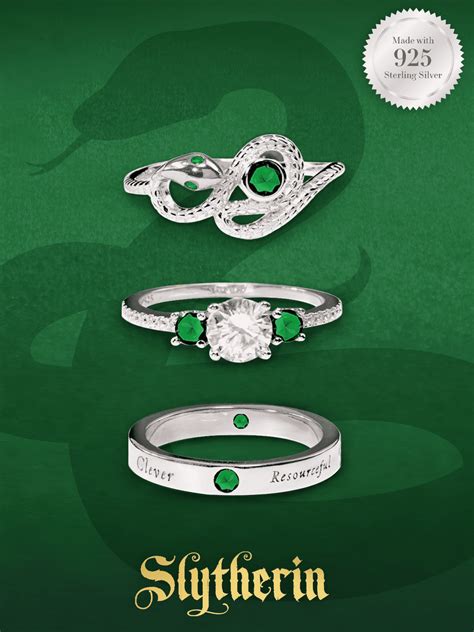 slytherin class ring.